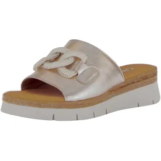Gabor Pantolette silber 40