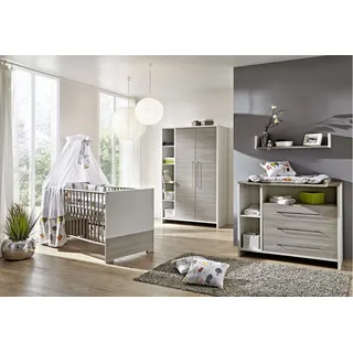 Schardt Kinderzimmer Eco Silber 3-tlg. mit 2-türigem Schrank