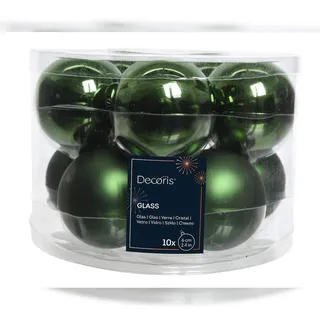 Kaemingk Weihnachtsbaumkugeln dunkelgrün