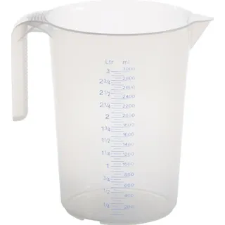 Hünersdorff Messkanne 3000 ml PP transp.D175xH238mm Griff offen
