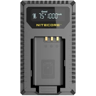 Nitecore USB-Ladegerät mit LCD-Display FX1 für Fujifilm NP-W126 / NP-W126S