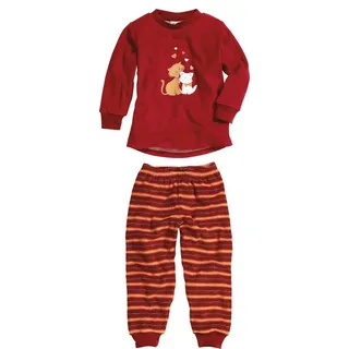 Playshoes Schlafanzug Katzen rot | rot