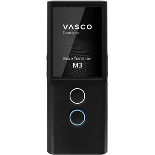 Vasco Electronics Vasco Translator M3 Sprachübersetzer | Übersetzungsgerät | Übersetzt lebenslang gratis | 70+ Sprachen | Spracheingabe und Sprachausgabe | Foto Übersetzer | Farbe: Black Pearl