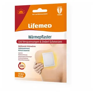 Lifemed Wärmepflaster 9,5 cm x 13 cm weiss Selbsterwärmend