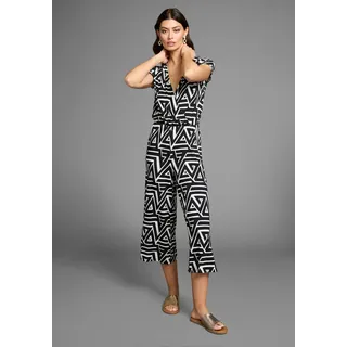 LAURA SCOTT Jumpsuit mit V-Ausschnitt schwarz 40