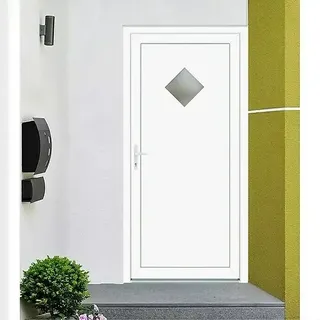 Nebeneingangstür KF-04  (98 x 198 cm, DIN Anschlag: Links, Weiß)