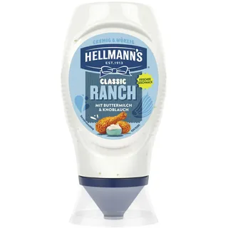 Hellmann's Classic Ranch Sauce cremige und würzige Grillsauce mit Buttermilch und Knoblauch 245 ml