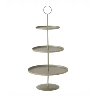 Boltze Etagere Samona beiges Metall Höhe ca. 60 cm