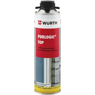Würth Purlogic Top 1K Pistolenschaum Bau- und Montageschaum Betongrau 0892142
