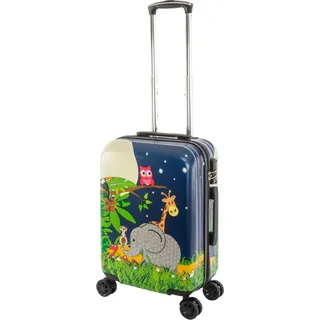 TRAVELHOUSE Happy Children Elephant 4-Rollen Cabin 56 cm / 41 l blau/grün