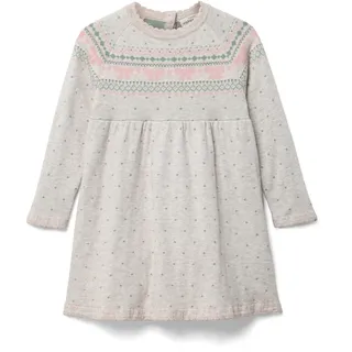 Tchibo - Kinder-Strickkleid - Mädchen - Gr. 98/104 - silber