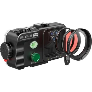 Sea frogs Wasserdichtes Telefongehäuse Kompatibel mit Android und iPhone IPX8 40m/130ft Maximale Tauchtiefe Unterwasser Telefon Fall für Tauchen, Surfen