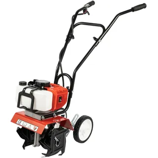 KEESUNG Gartenfräse Benzin, 52CC 2-Takt Motorhacke Benzin Gartenfräse Motorhacke Kultivator Bodenhacke Mini Pflüger Grubber Kultivator Bodenhackes Bodenfräse Fräse Bodenhacke Radantrieb Ackerfräse