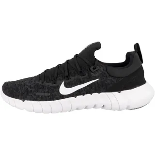Nike Herren Free Run 5.0 Straßenlaufschuh, Schwarz Weiß Dk Smoke Grey, 42 EU - 42 EU