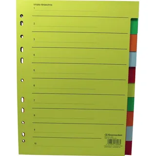 SOENNECKEN Register 1526 DIN A4 blanko 5 Stück