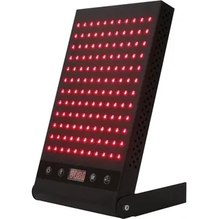 Tragbare Rotlichtlampe Gesicht mit 660nm Rotlichtlampe und 850nm Infrarotlampe, 24W Infrarot-Heizlampe mit Timer und Schutzbrille, LED Rotlicht-Wärmelampe für Gelenk- und Muskelschmerzlinderung
