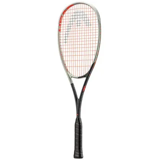 Head Squashschläger Radical 135 X #22 (135g/kopflastig) schwarz/silber - besaitet -