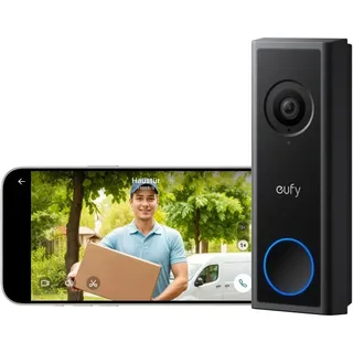 eufy Video Türklingel mit Kamera C30, Akku, 2K FHD, 16:9 Weitwinkel, Nachtsicht