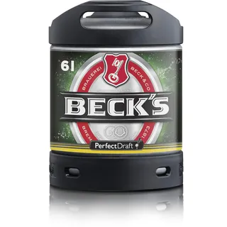 Bier PerfectDraft 1 x 6-Liter Fass Beck ́s Pils Bier - Lager. Zapfanlage für Zuhause. Inklusive 5euros Pfand.
