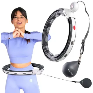HMS Hhm15 Hula Hoop Schwarz Magnetisch mit Gewicht + Zähler HMS
