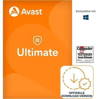 AVAST Ultimate 2026 1 PC 2 Jahre | Vollversion/Upgrade Antivirus NEU avast!