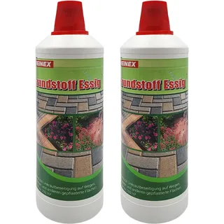 2er-Set Natürlicher Essig Unkrautentferner, 1.000 ml: Grundstofff Essig mit natürlicher Kraft gegen Grünbelag & Unkraut, Schnelle Reinigung, Umweltfreundlich & Sicher
