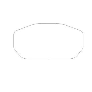 Puig 21527W Dashboard-Schutzfolie selbstklebendes Vinyl für Instrumentenanzeige mit Kratzschutz und UV-Beständigkeit, Transparent