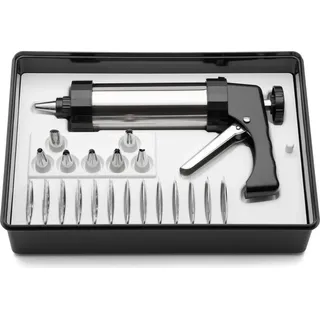 Weis Gebäckpresse Set, Edelstahl, Silber, 25 x 15 x 5 cm, 22-Einheiten