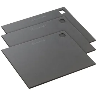 Rosenstein & Söhne 3er-Set Holzfaser-Schneidebretter, spülmaschinenfest, 30 x 23,5 cm