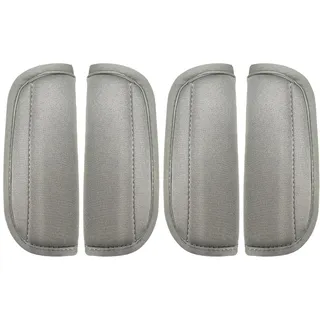 4-Graue Sicherheitsgurt-Schulterpolster, Bequeme Verpackung Für Kinderwagen, Sicherheitsgurtbezüge, Atmungsaktive Schulterpolster, Hautfreundlich Und Weich, Vielseitig Für Alle Jahreszeiten.