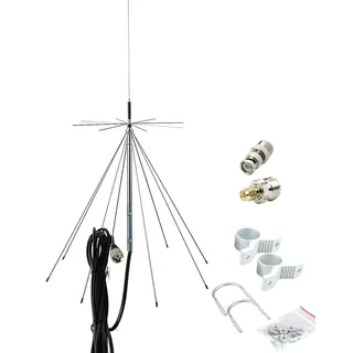 Antennen Discone D3000/Antenne Scanner/CB UHF VHF Antennen 25-3000 MHz für Scanner SDR Radio, Empfang Übertragung HF VHF UHF MW HF AIR FM FRS GMRS Antenne
