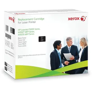 Xerox Tonerpatrone Schwarz. Entspricht HP Q7551X. Mit HP LaserJet M3027 MFP, LaserJet M3035 MFP, LaserJet P3005 kompatibel