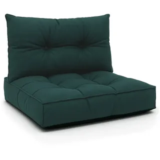 Amazinggirl Sitzkissen Polster für Gartenmöbel - Lounge Kissen Outdoor grün Sitzpolster: 50x50 cm