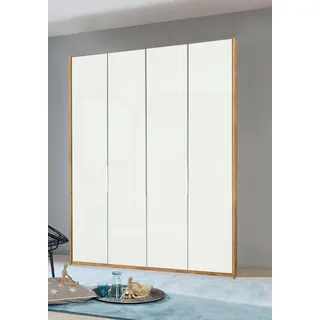 Level 200 x 236 x 58 cm Plankeneiche Nachbildung/Weißglas