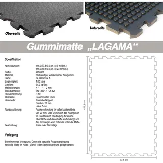Floordirekt KARAT Stallmatte aus Gummi Stallboden