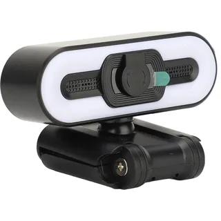 Plyisty 4K-Webcam, 3840 X 2140 USB-Webcam, Integriertes Mikrofon, Fülllicht, USB-Computer-Webkamera für Streaming, Online-Unterricht, Videoanrufe