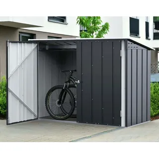 Duramax Fahrradgarage 2x1m aus Metall in Grau