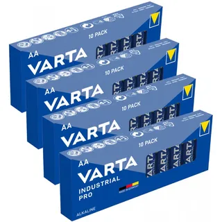 40x Batterien Mignon AA LR06 LR6 MN1500 4006 1,5V VARTA Industrial Pro Batterie