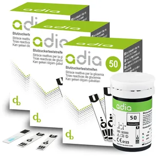 diabetikerbedarf adia Blutzuckerteststreifen, 150 Stück,