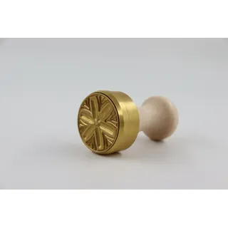 Corzettistempel ligurische Blume aus Messing - 45 mm Durchmesser