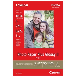 Canon Plus Glossy II PP-201 10 x 15 cm 265 g/m2 5 Blatt