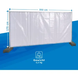 Bauzaunplane weiss - Sichtschutz