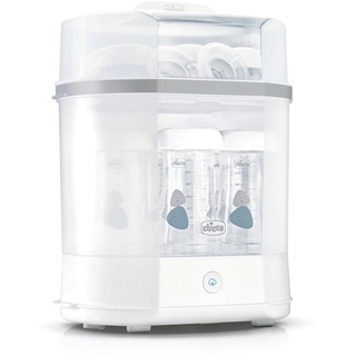 Chicco Modularer Dampfsterilisator 3 in 1, Babyflaschen-Sterilisator, Einstellbarer Dampfsterilisator für Babyflaschen, für Mikrowelle, mit 3 Konfigurationen, Schnelle und Einfache Anwendung