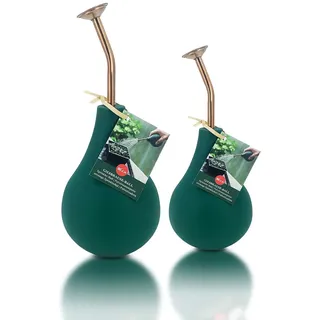 Ballbrause, Sprüher, um Ihre Pflanzen zu bewässern, Schonende Ballbrause, Zerstäuber Hand aus Kupfer, Wassernebel zu erzeugen und Ihre Blumen zu sprühen. (Set. 240 ml + 500 ml, dunkel grün)