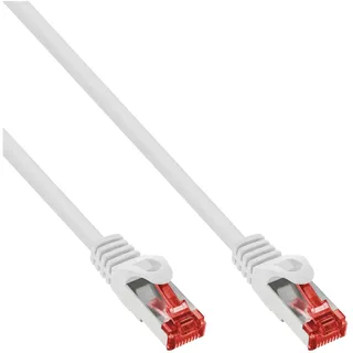 InLine Patchkabel, S/FTP (PiMf), Cat.6, 250MHz, PVC, Kupfer, weiß, 40m