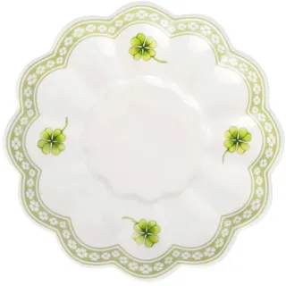 Villeroy & Boch - Easter Delight Eierbecher-Unterteller Grün, Untertasse passend zum Eierbecher für Ostern, Keramik, Osterdeko Frühstück, Premium Porzellan