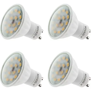 sebson LED Lampe GU10 5W warmweiß 4 St.