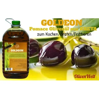 7,77€/L GOLDEON 5 Liter Pomace OLIVENÖL /OLIVENTRESTERÖL aus KRETA-Kochen/Braten