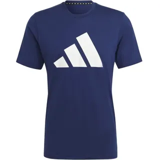 adidas Train Essentials Feelready Logo Training T-Shirt Dark Blue / White 3XL