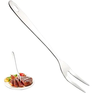 Fleischgabel aus rostfreiem Edelstahl, Grillgabel Servier, Tranchiergabel aus Rostfreiem Edelstahl, Tranchiergabel spülmaschinengeeignet, für Grill Küche Truthahn Braten Abendessen